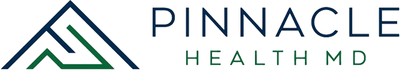 Pinnacle Health MD logo with triangle design.